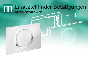MEPA Ersatzteilfinder für Betätigungsplatten